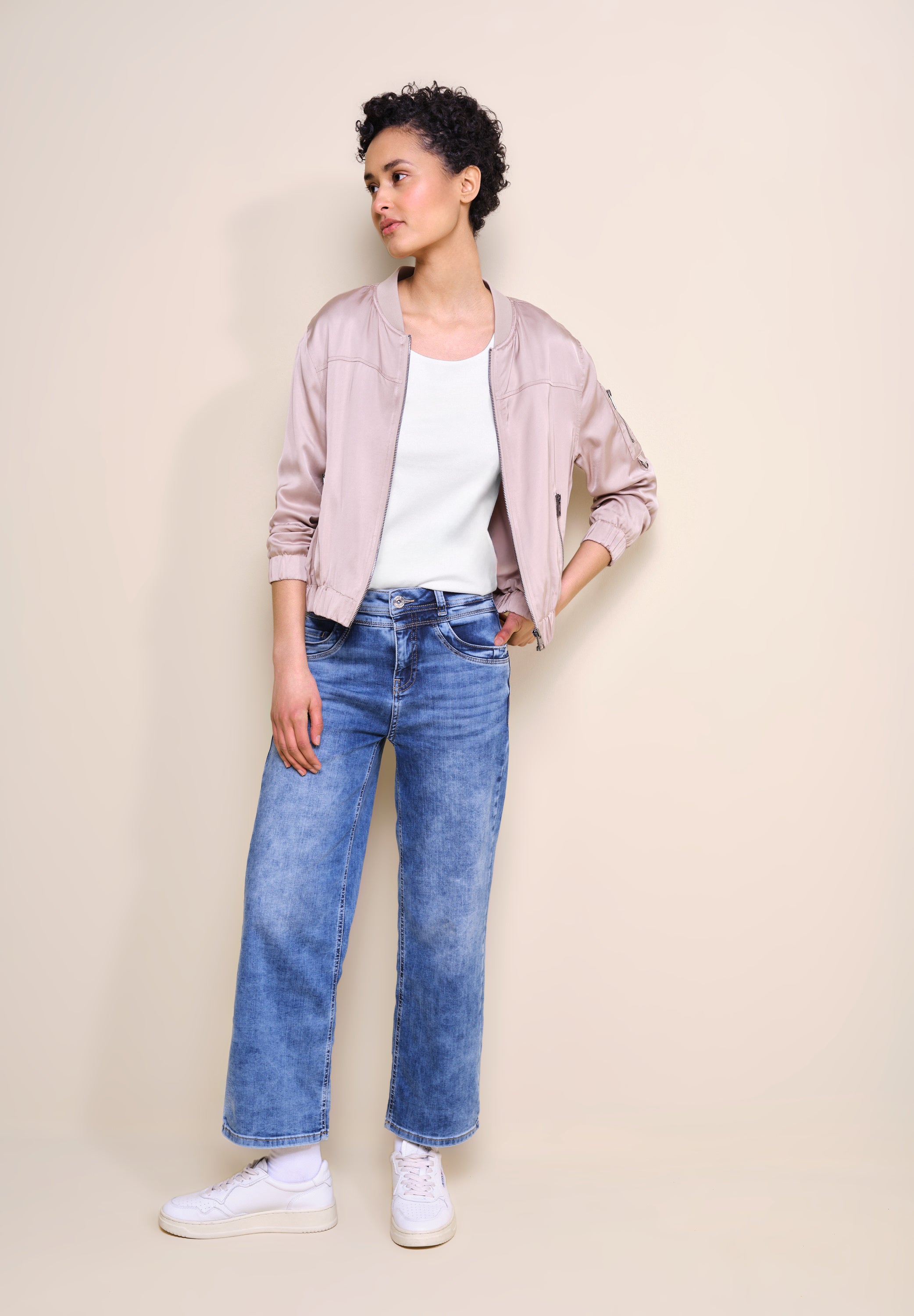 Basic T-Shirt mit 3/4 Arm