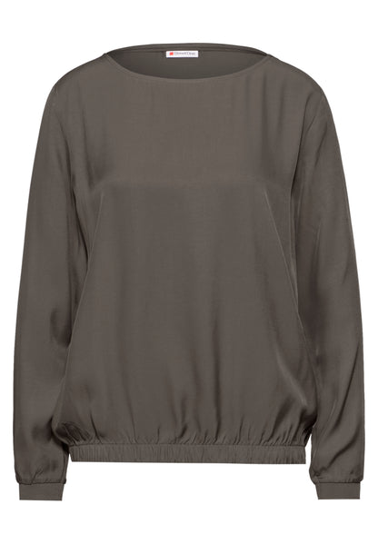 Bluse mit gerafftem Saum