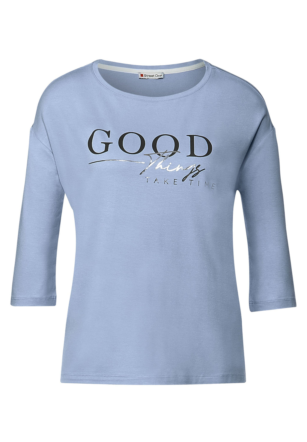 Jersey T-Shirt mit Wording