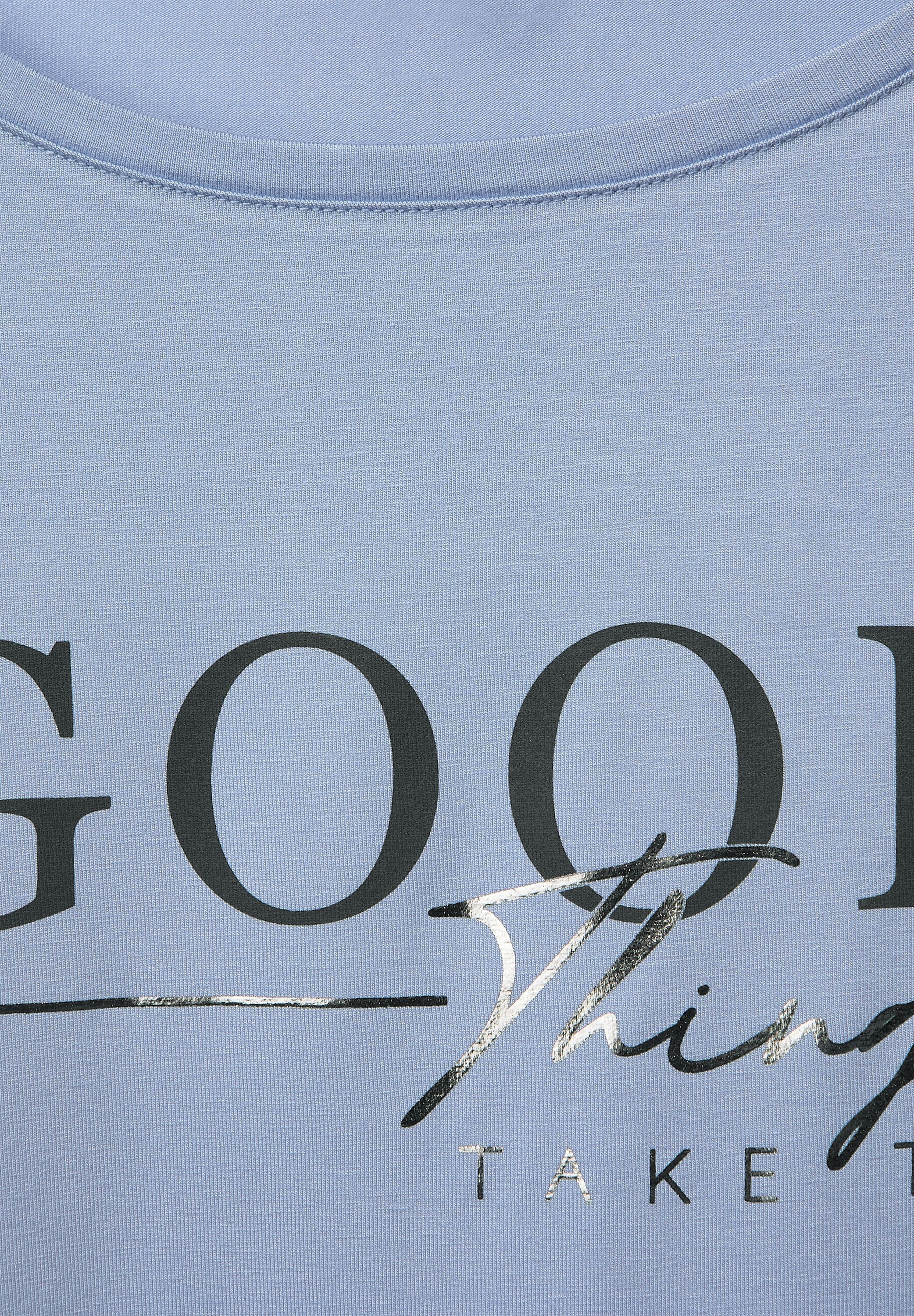 Jersey T-Shirt mit Wording