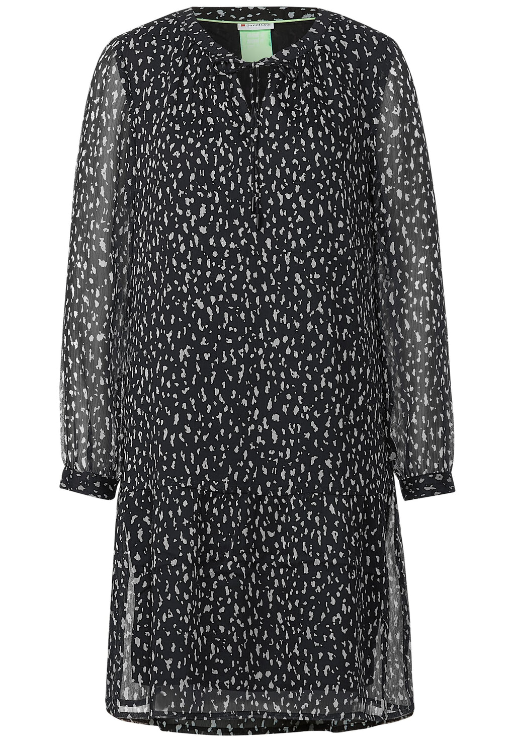 Chiffon Kleid mit Print