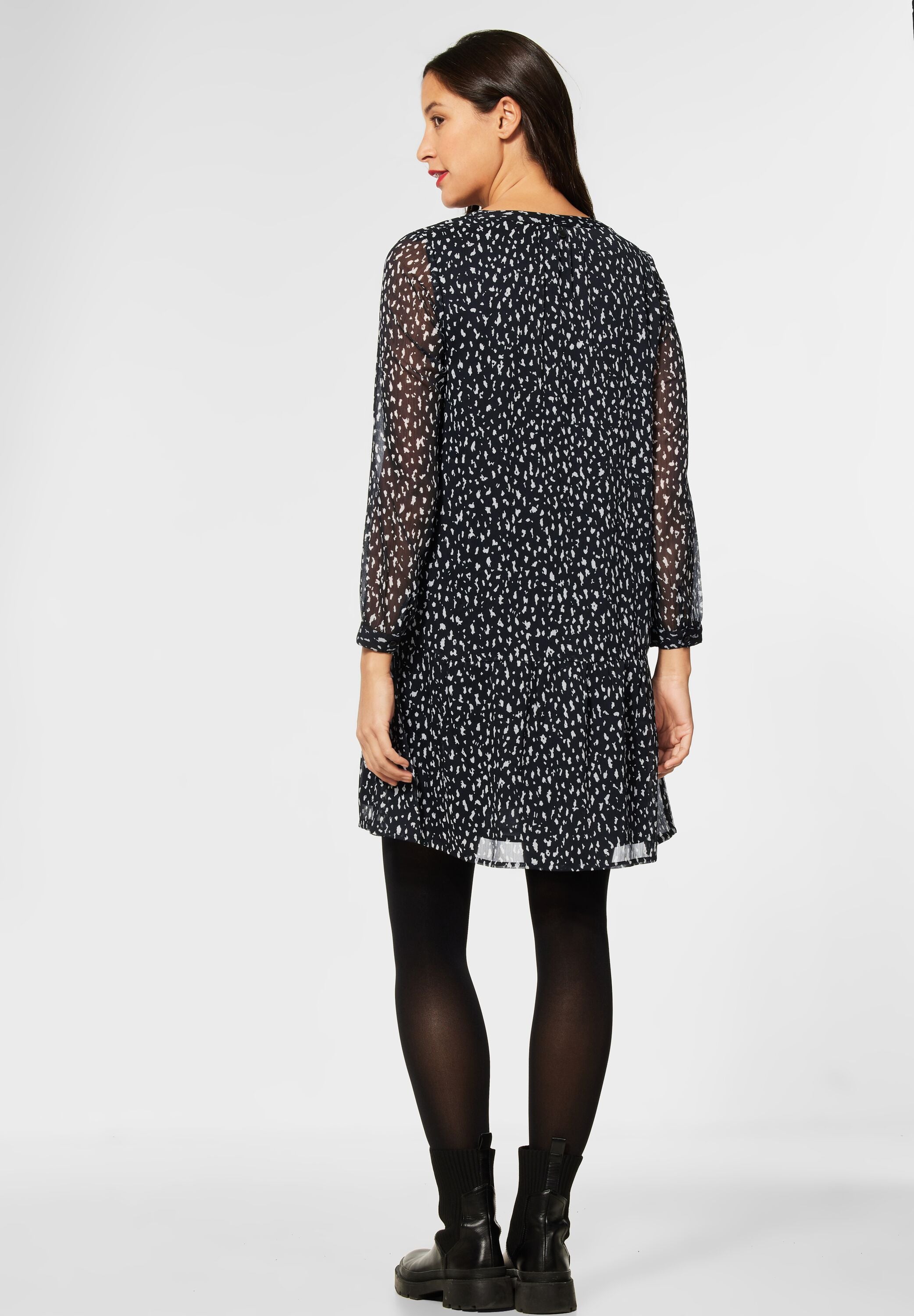 Chiffon Kleid mit Print