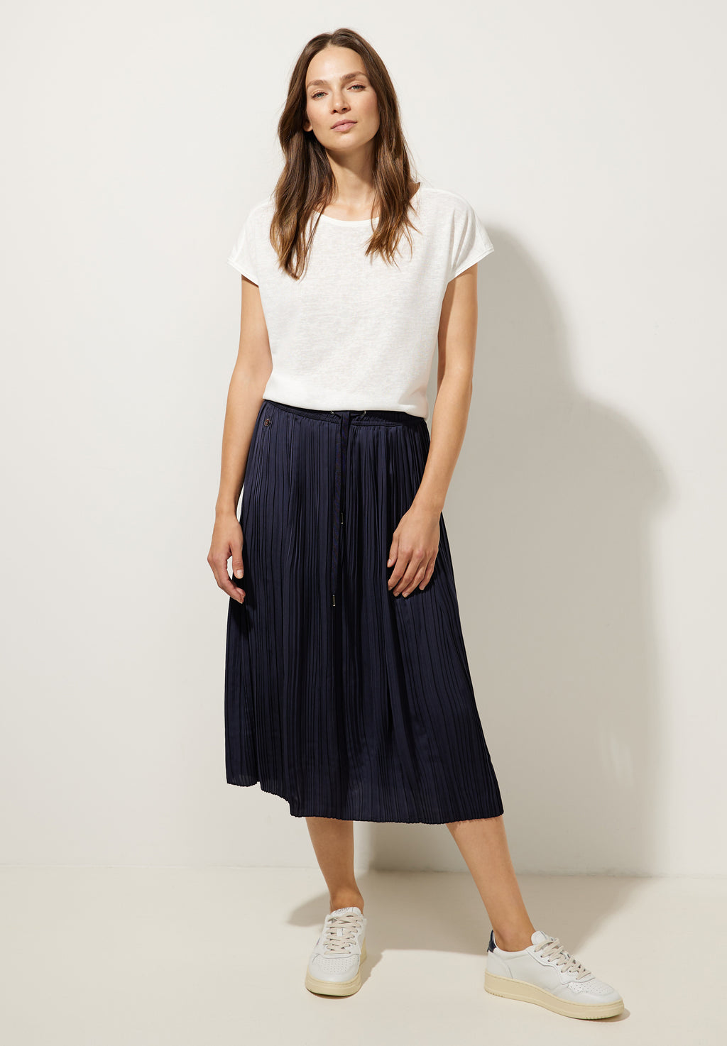 Midirock mit Plissée