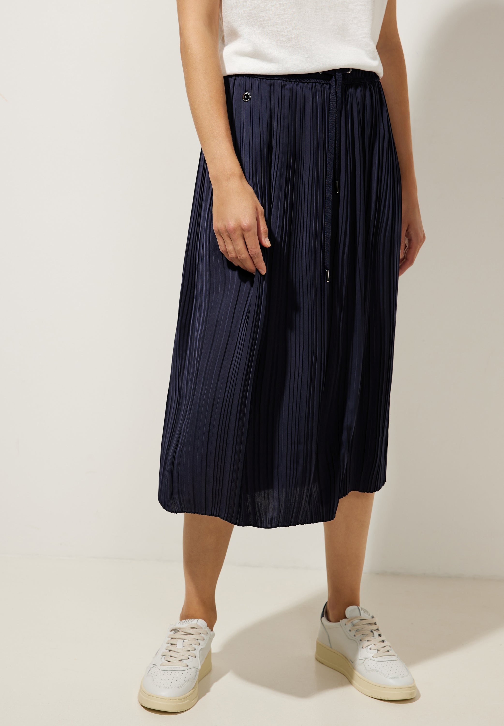 Midirock mit Plissée