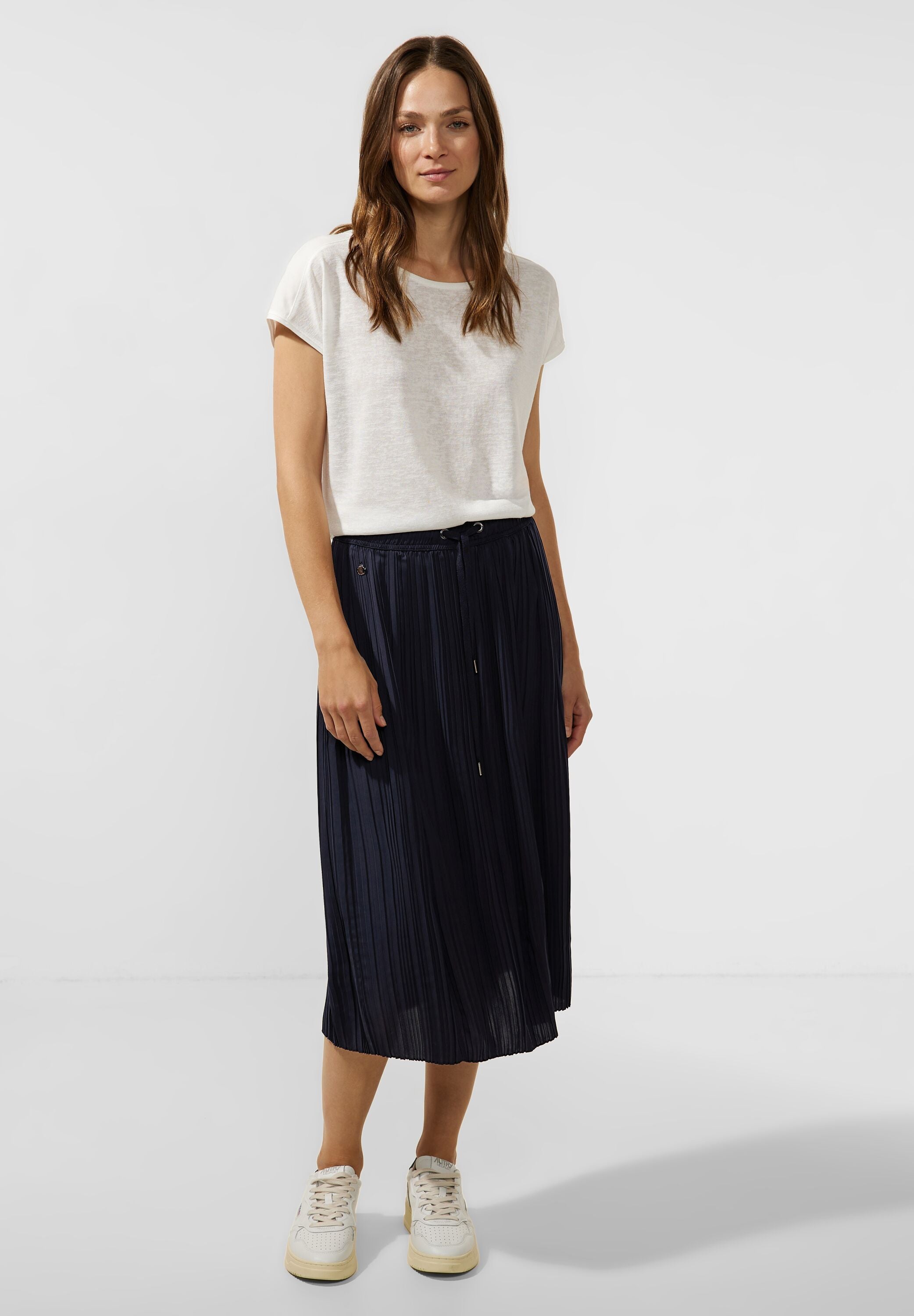 Midirock mit Plissée