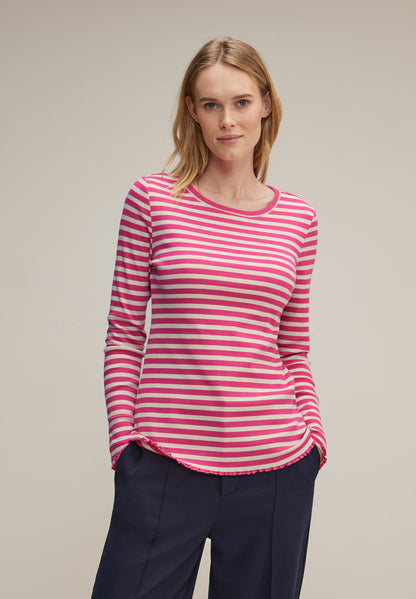 Gestreiftes Rippshirt