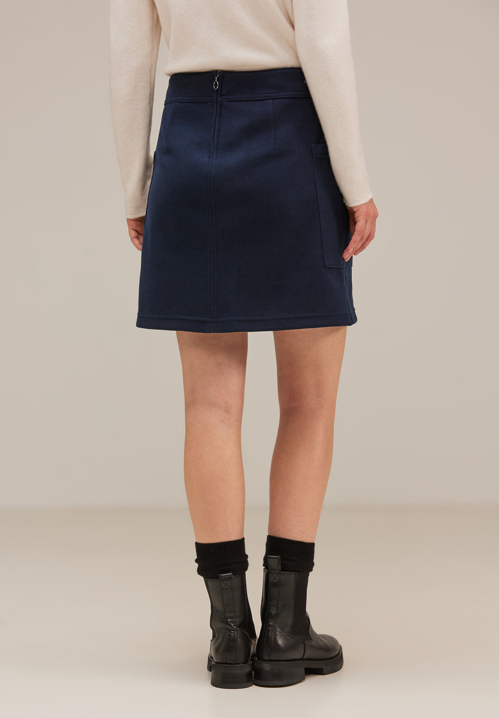 Minirock in Woll-Optik