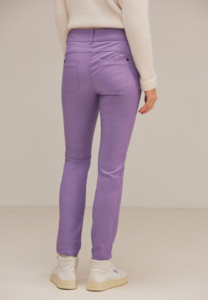 Slim Fit Hose mit Coating