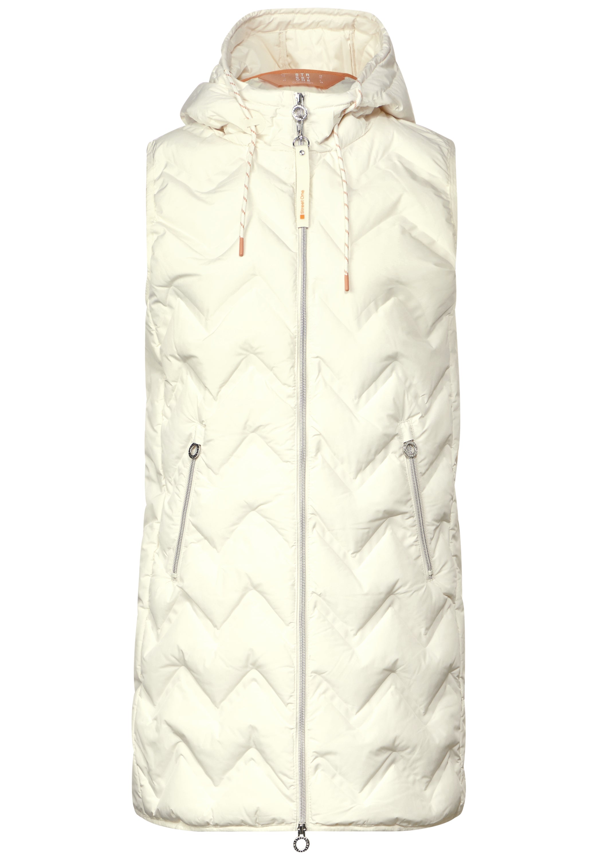 Longweste mit Kapuze