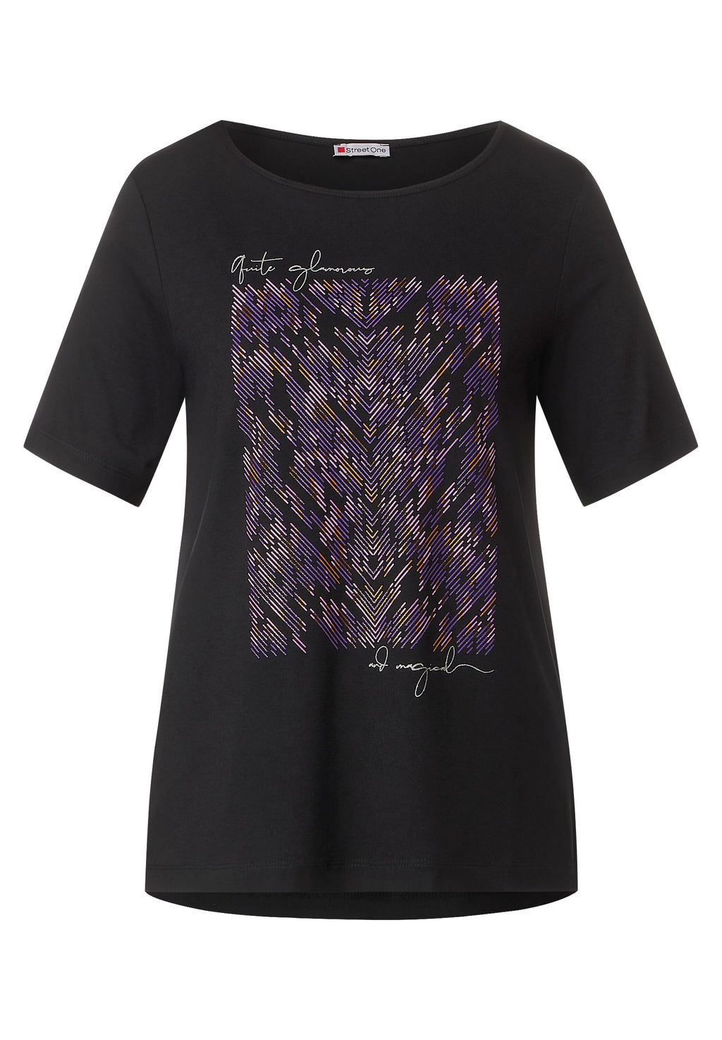 T-Shirt mit Artwork Print