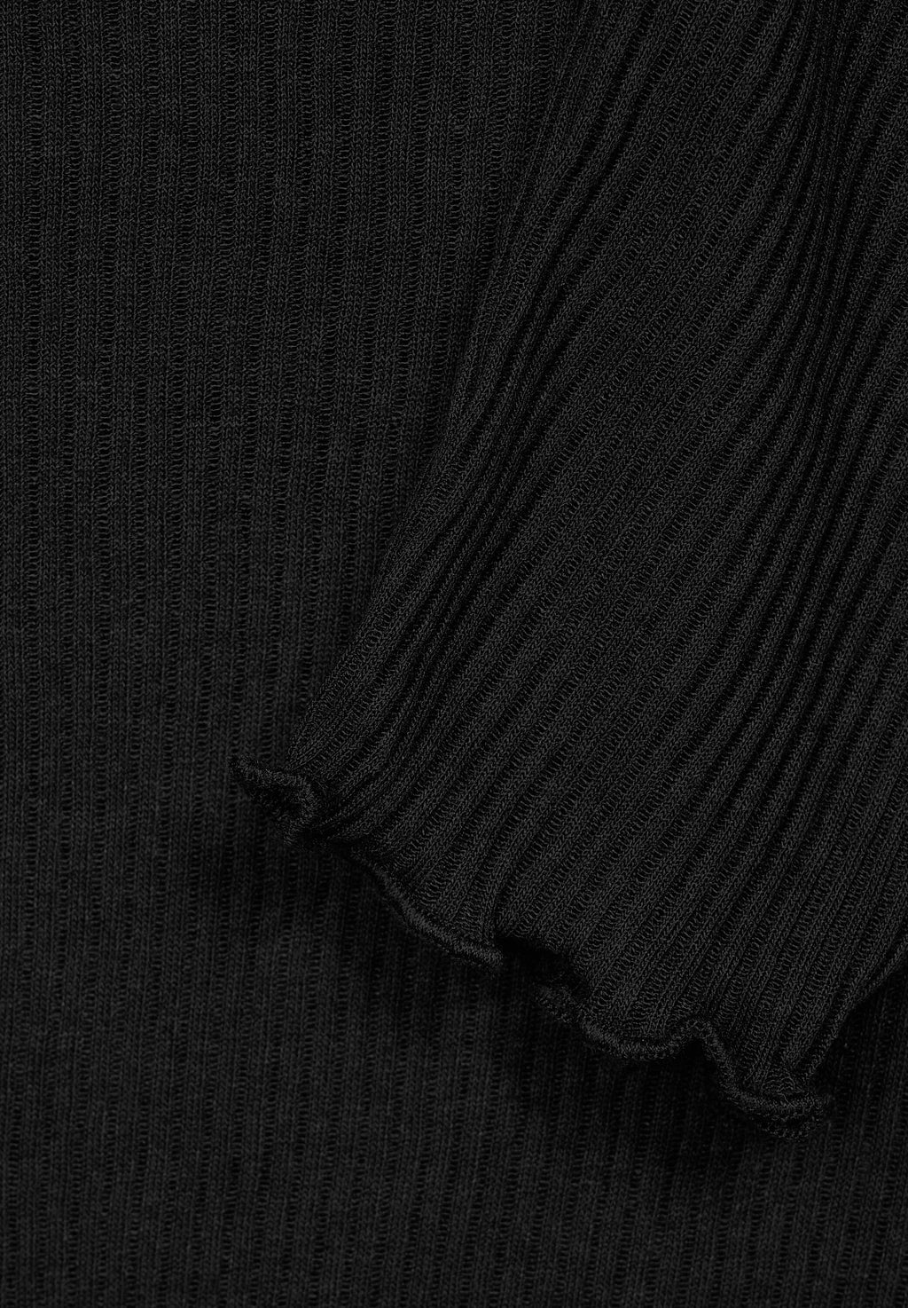 Langarmshirt in Feinripp