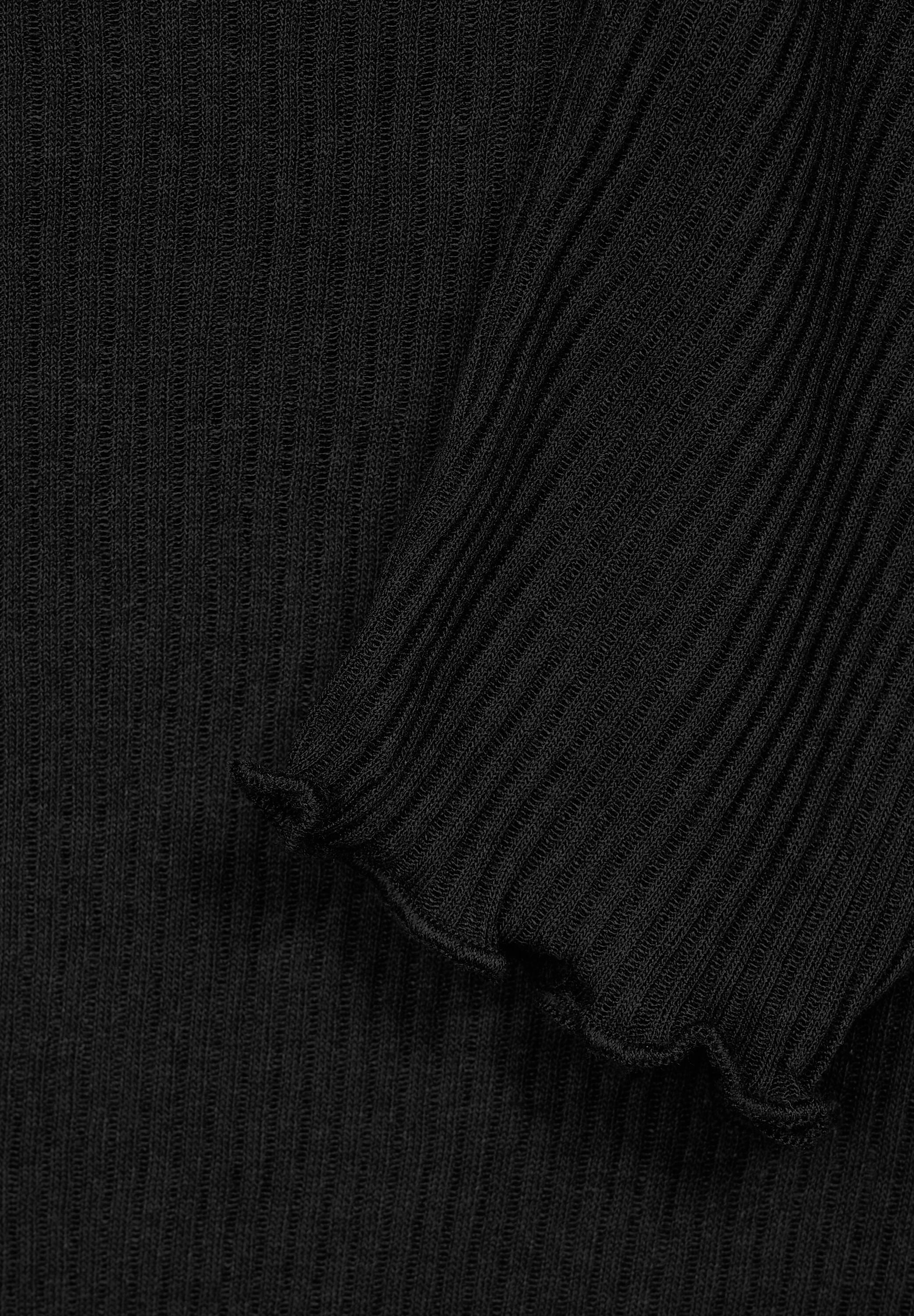 Langarmshirt in Feinripp