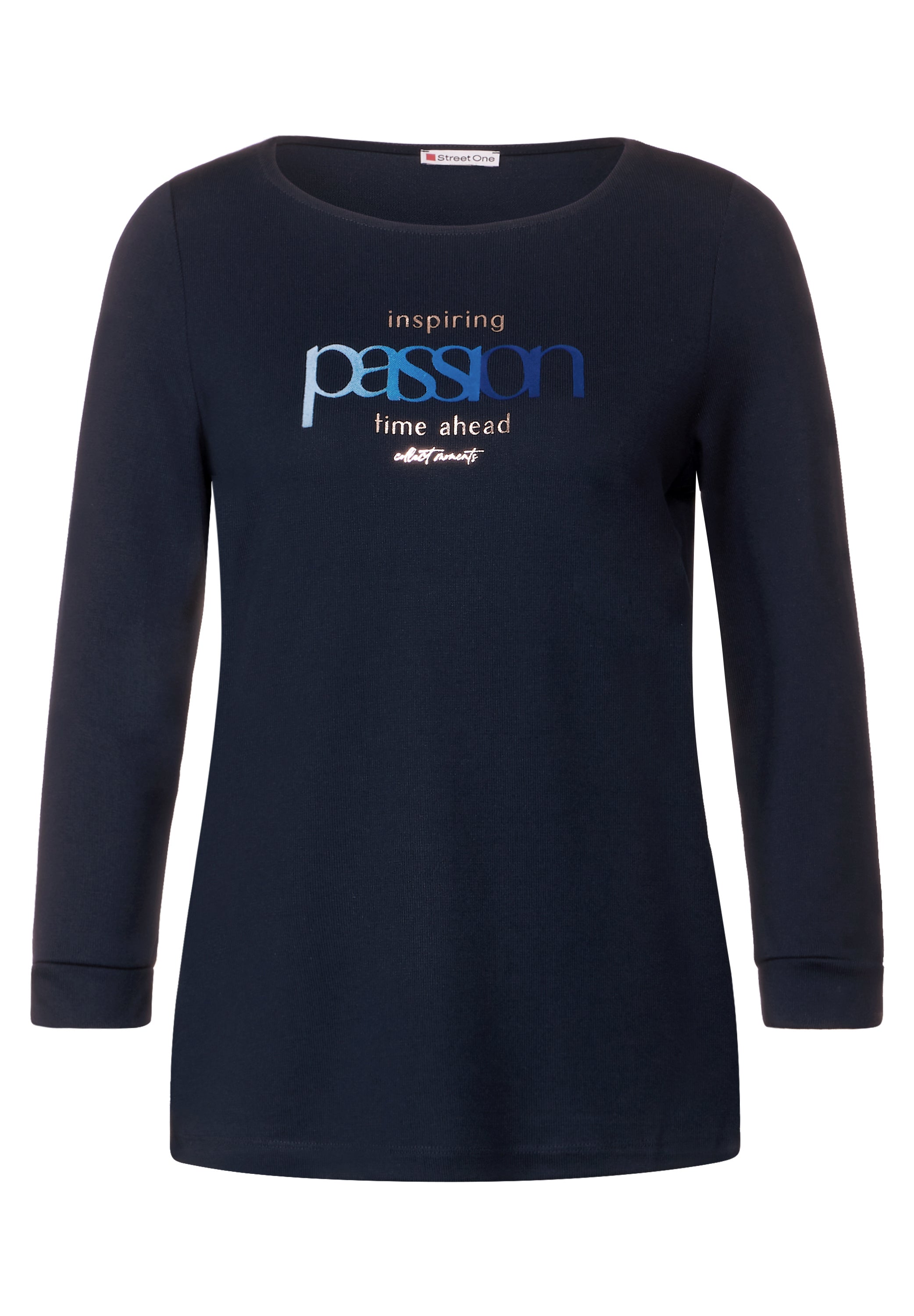 Shirt mit Flock-Print