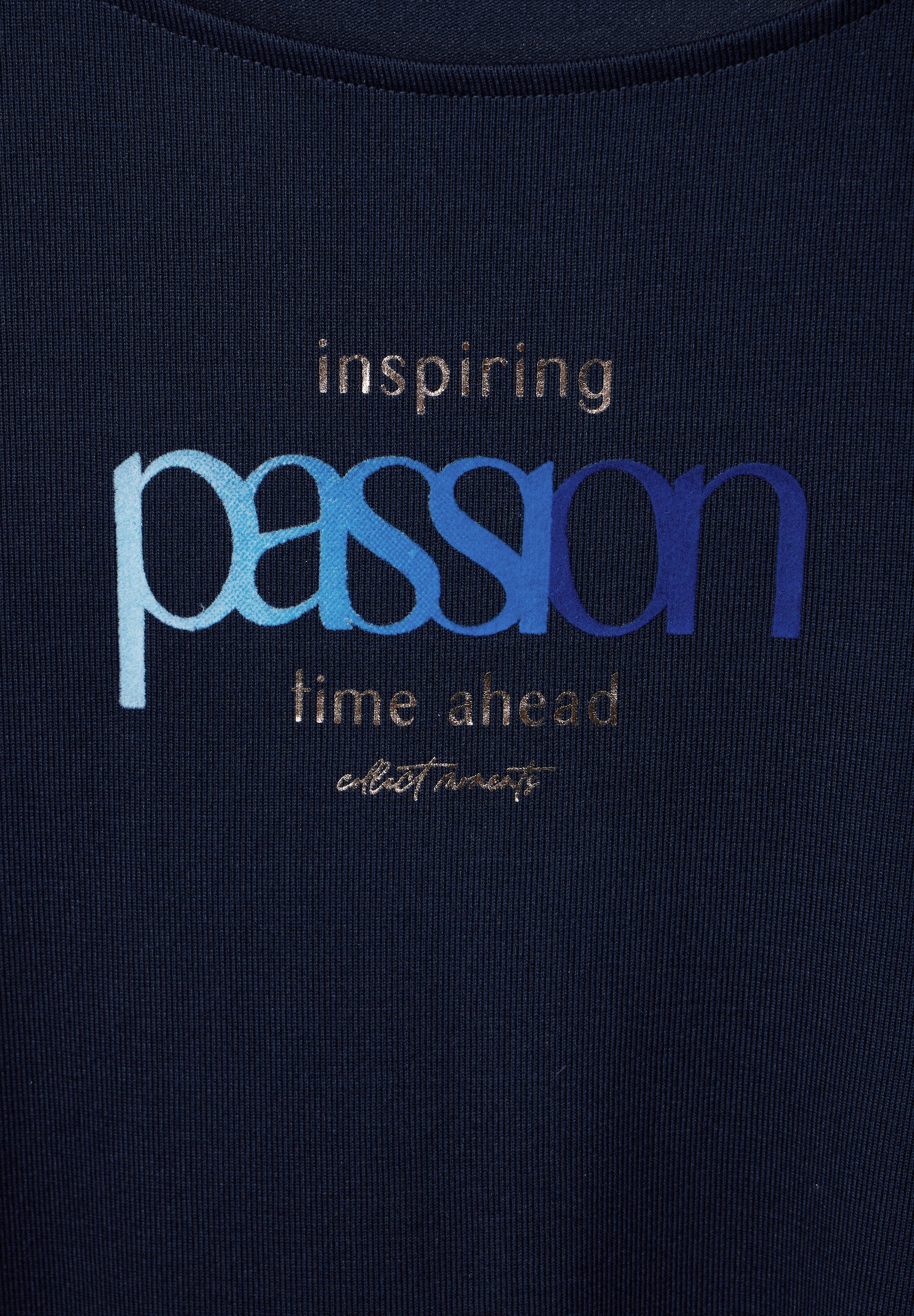 Shirt mit Flock-Print