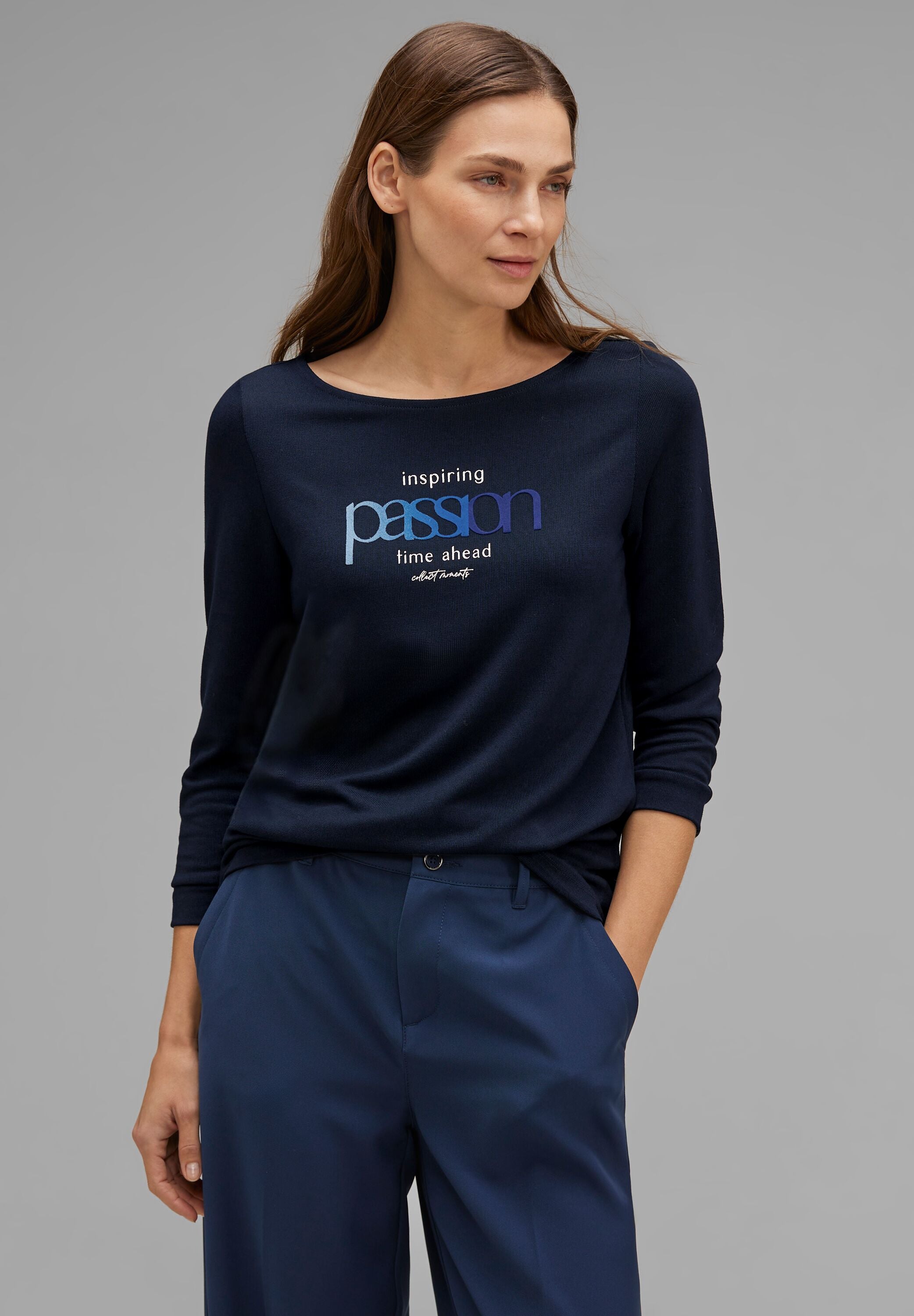 Shirt mit Flock-Print