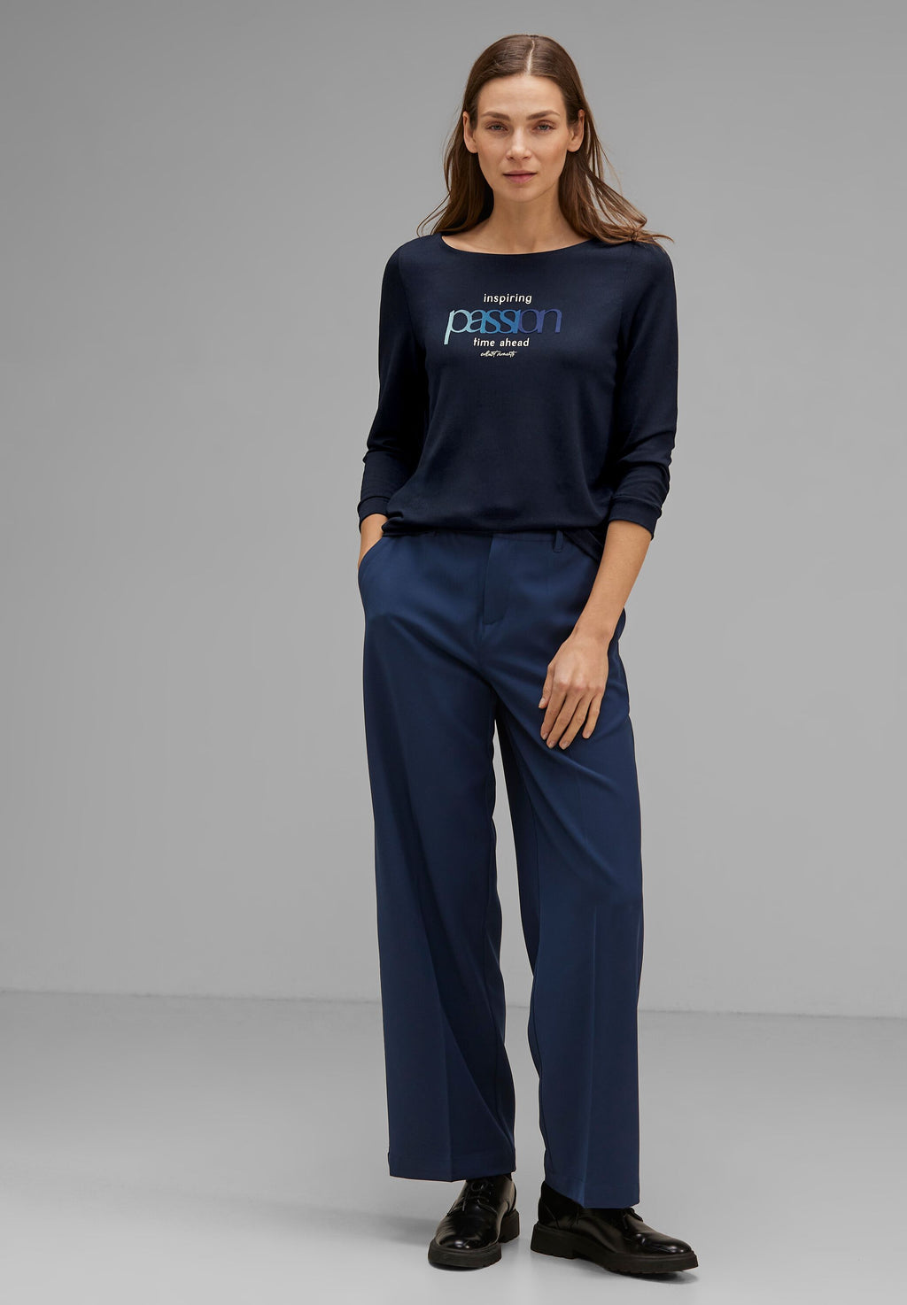 Shirt mit Flock-Print