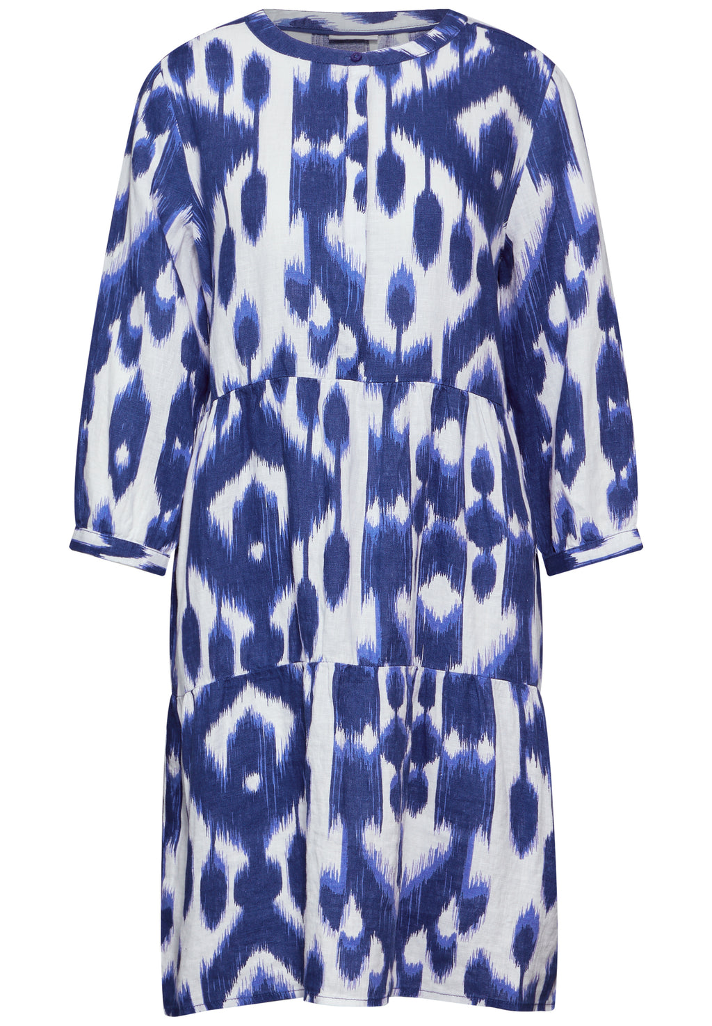 Leinen Kleid mit Print