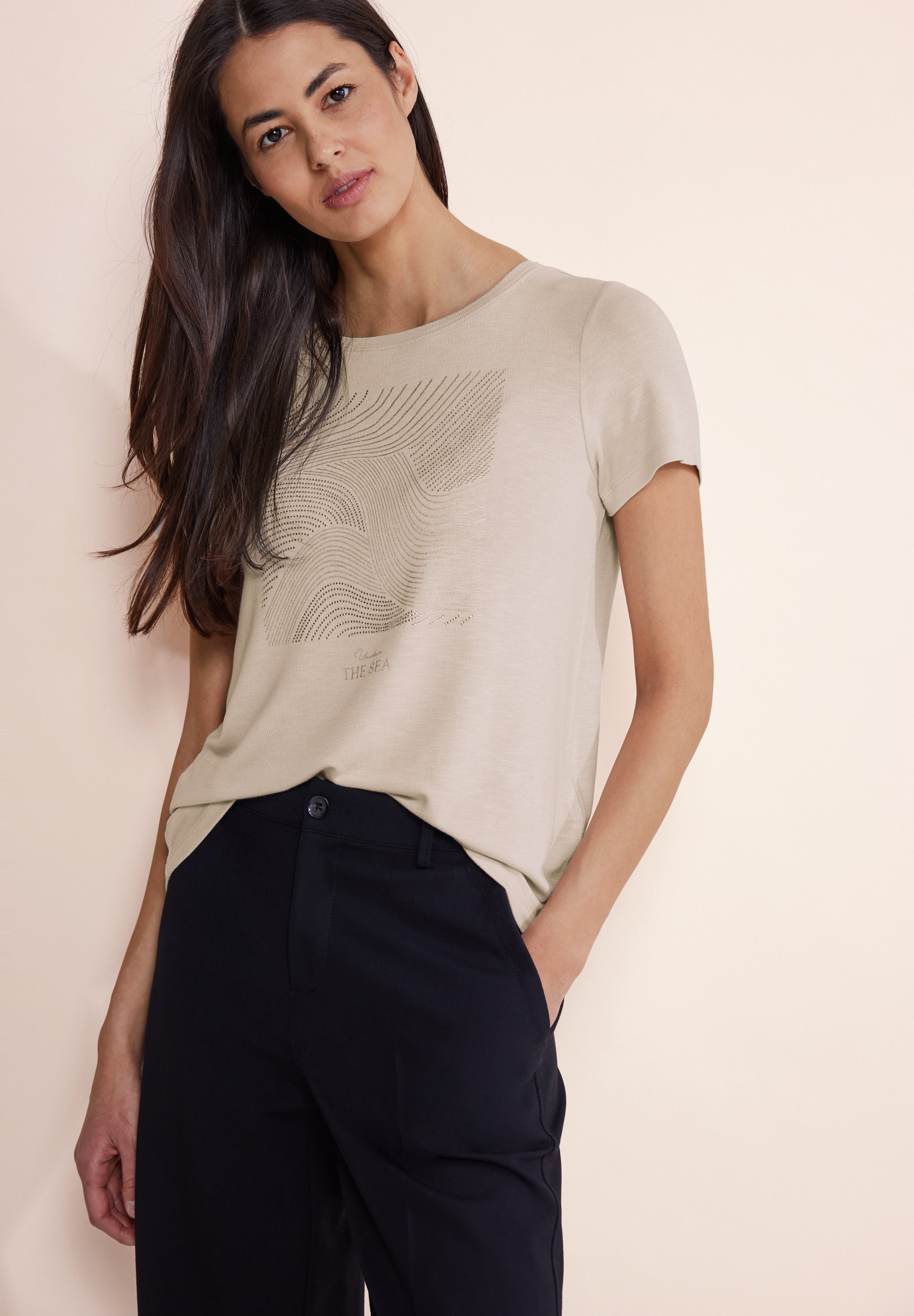 Steinchen Print Shirt