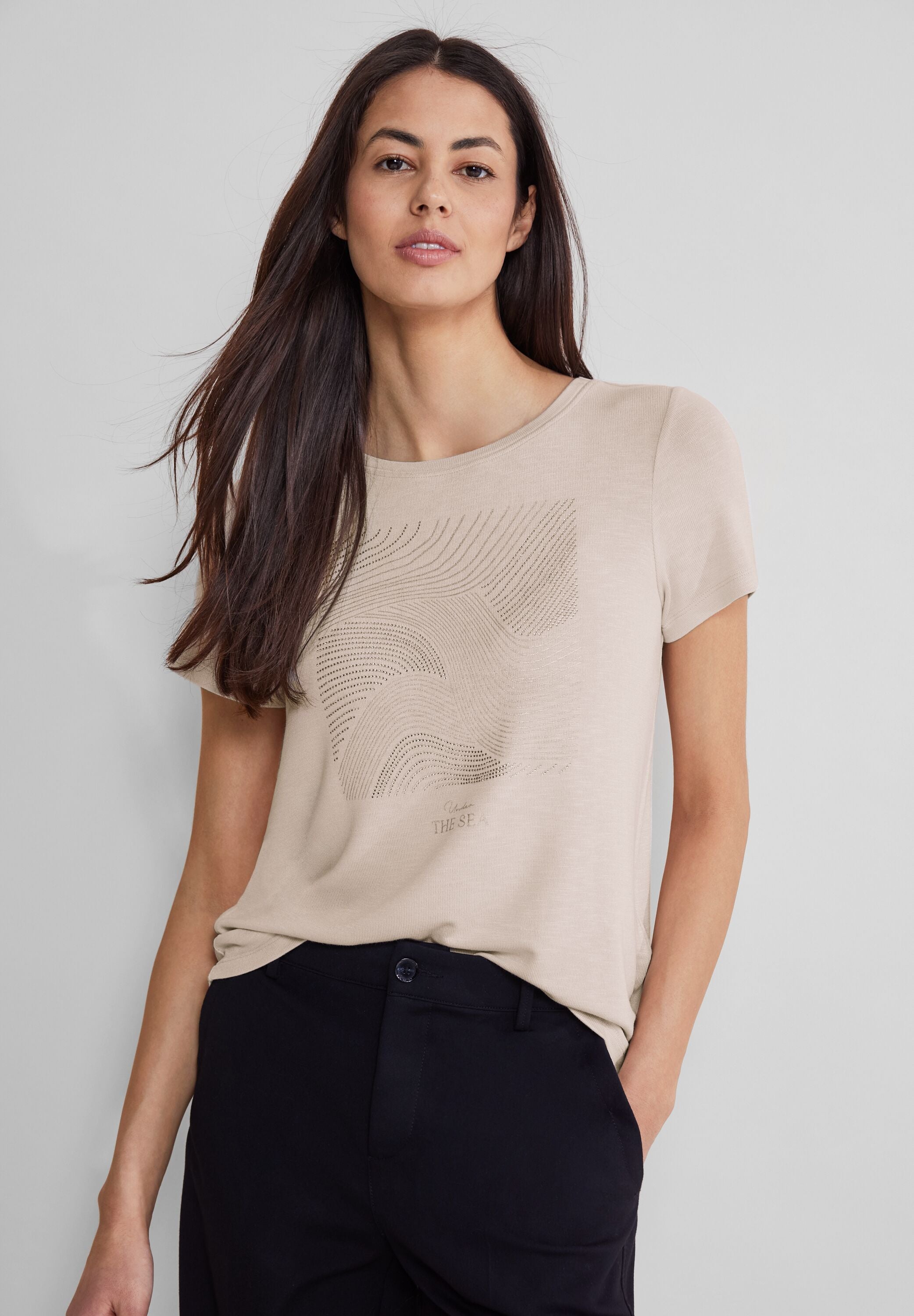 Steinchen Print Shirt