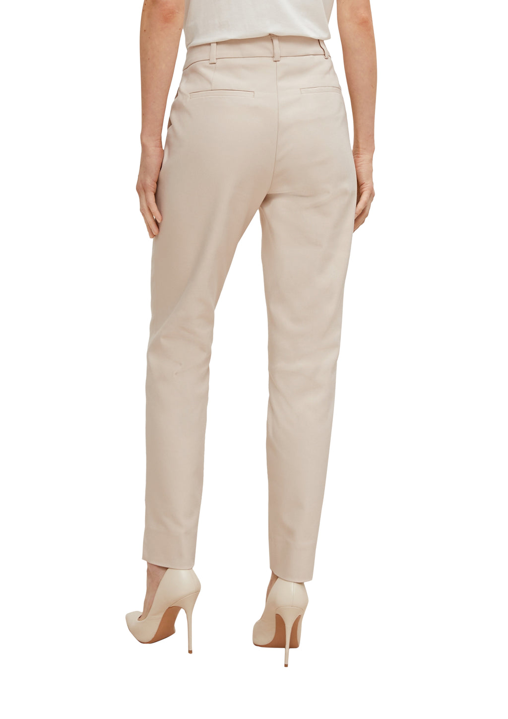 7/8-Hose Slim Fit mit Saumschlitz von Comma