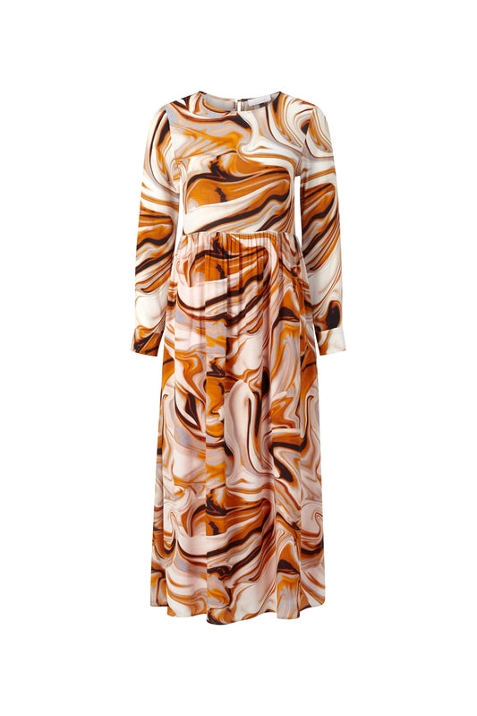printed maxi dress