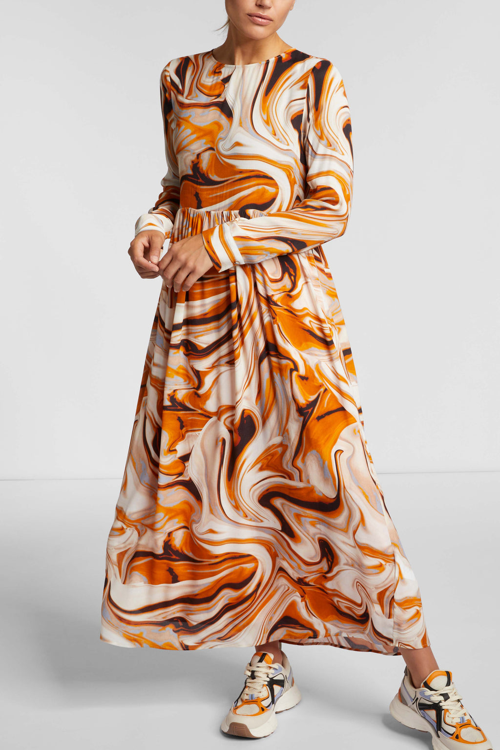 printed maxi dress