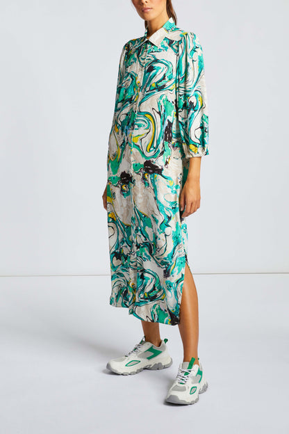 printed midi dress