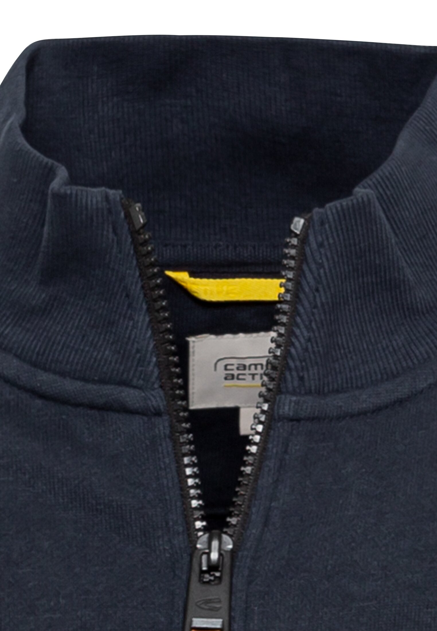 Meliertes Sweatshirt mit Stehkragen