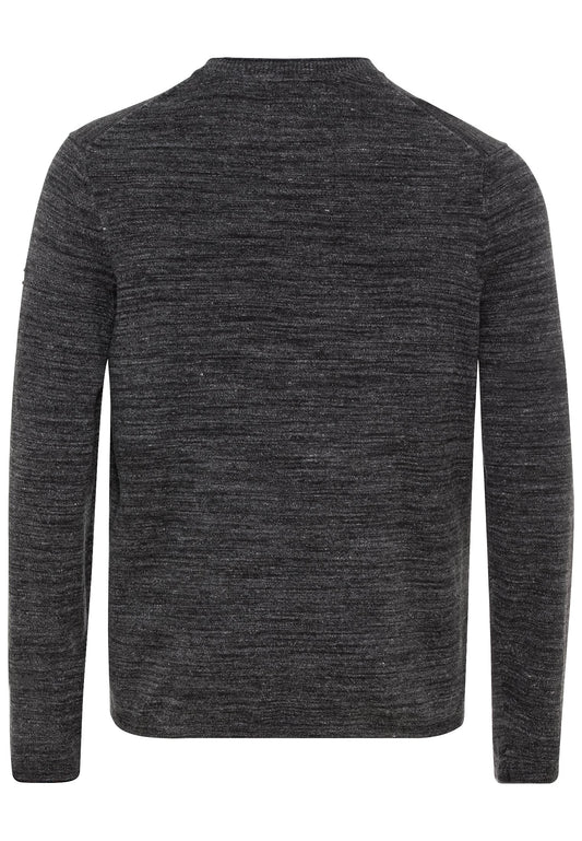 Strick Henleyshirt aus reiner Baumwolle