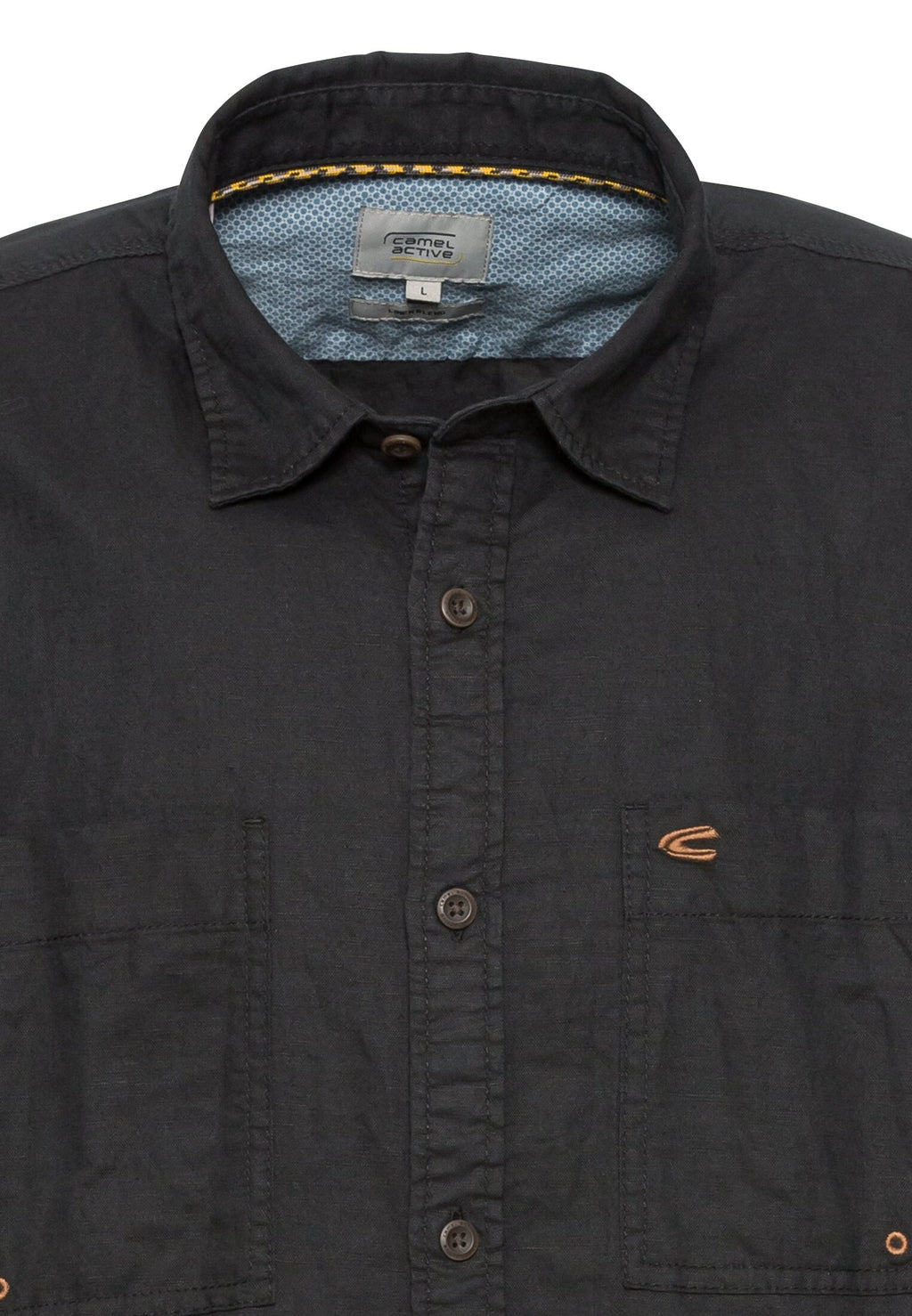 Langarm Hemd aus leichtem Leinenmix