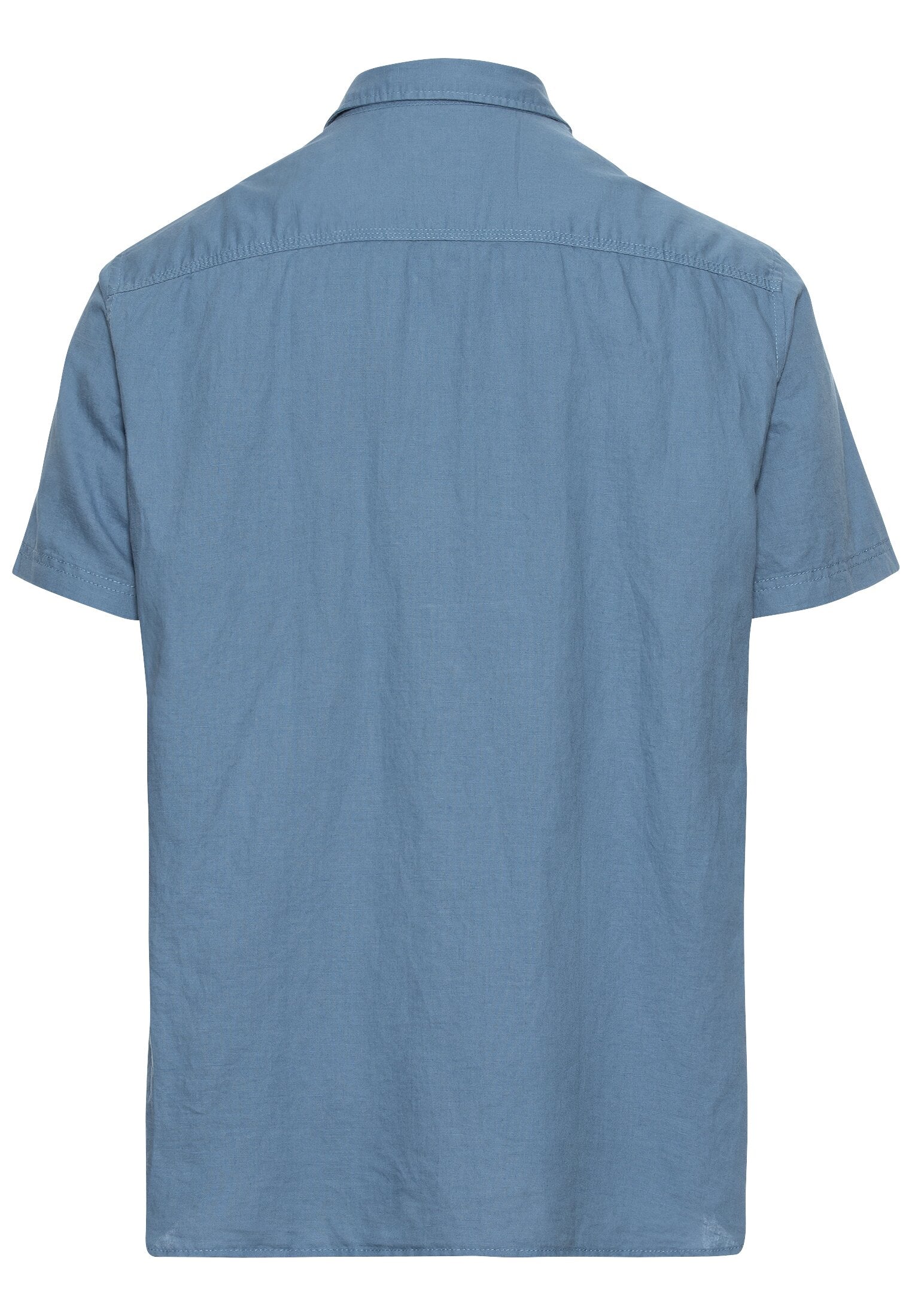 Kurzarm Hemd aus einem Leinen-Baumwoll-Mix