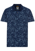 Pique Poloshirt mit floralem Print