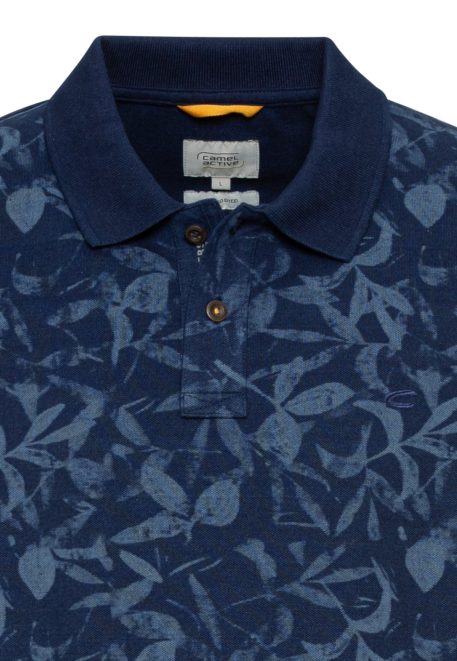 Pique Poloshirt mit floralem Print