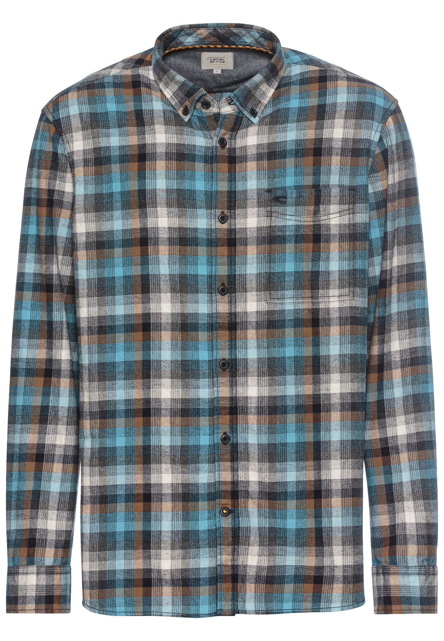 Langarmhemd mit Karomuster