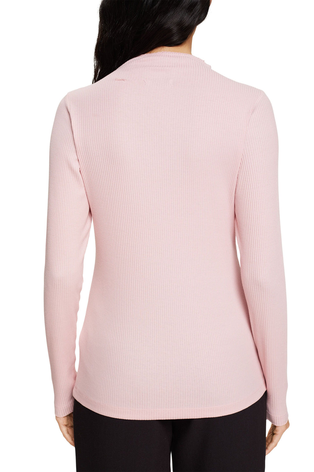 Geripptes Longsleeve aus Baumwollmix