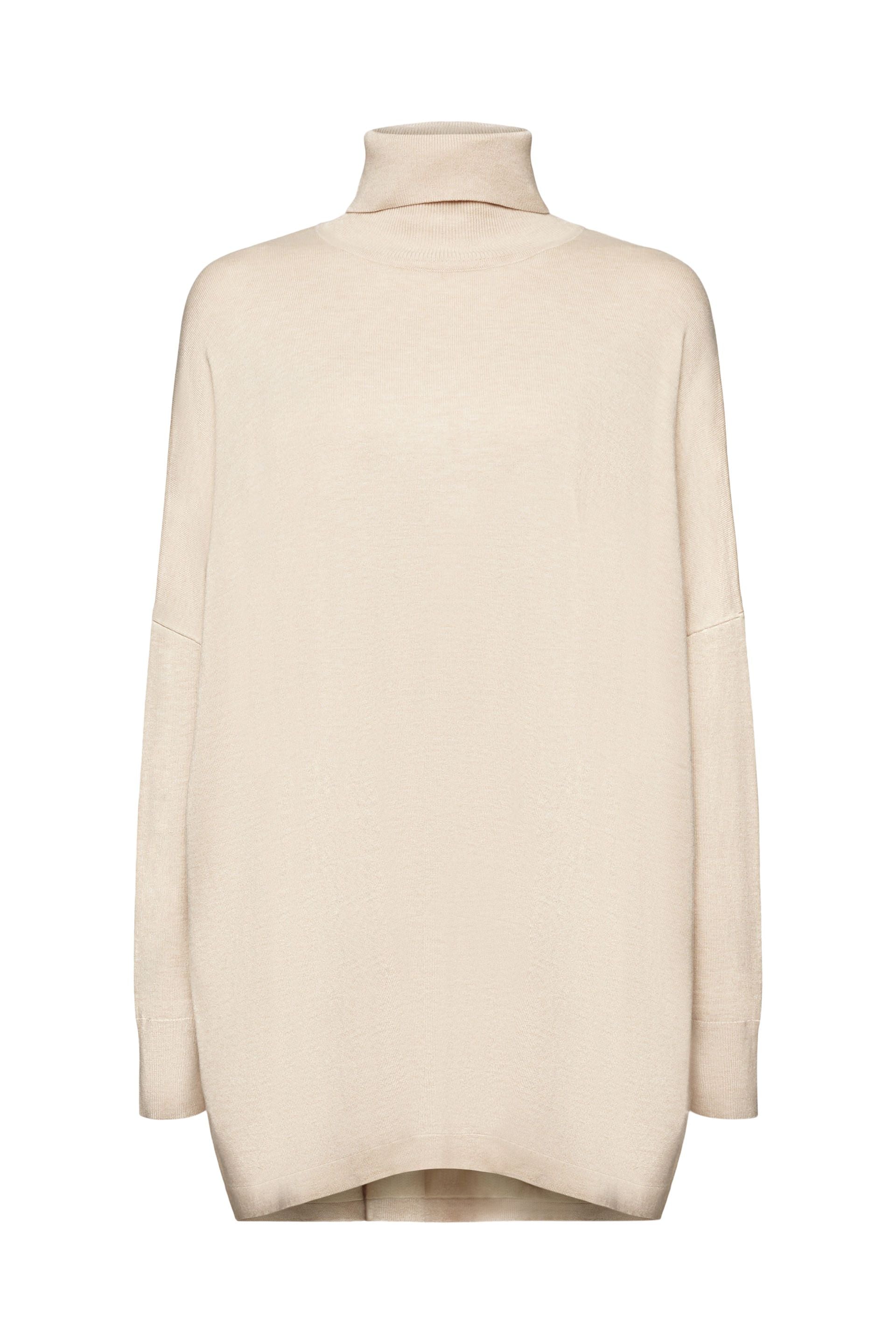 Rollkragenpullover mit Fledermausärmeln