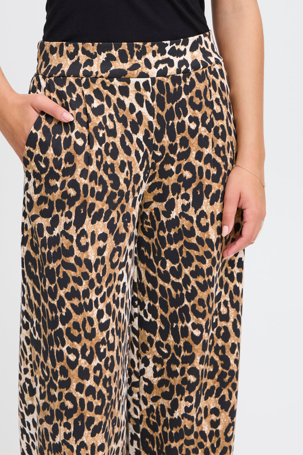 IXKATE LEOP WIDE LONG PANT