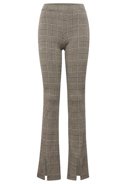 CHECK KNIT PANTS