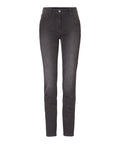 BRAX Feel Good - Mary Glamour - Damenjeans Five-Pocket - Used Dark Grey