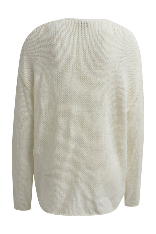 open cardigan with 1/1 sleeves