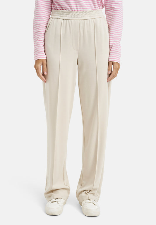 wideleg pants with elastic at back waist and french pockets