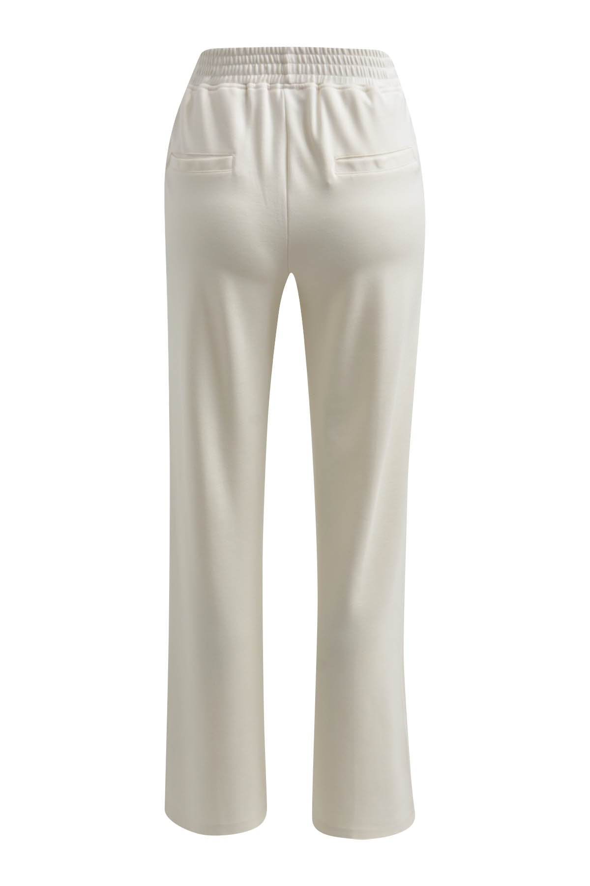 wideleg pants with elastic at back waist and french pockets