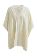 Cape jacket with fringes