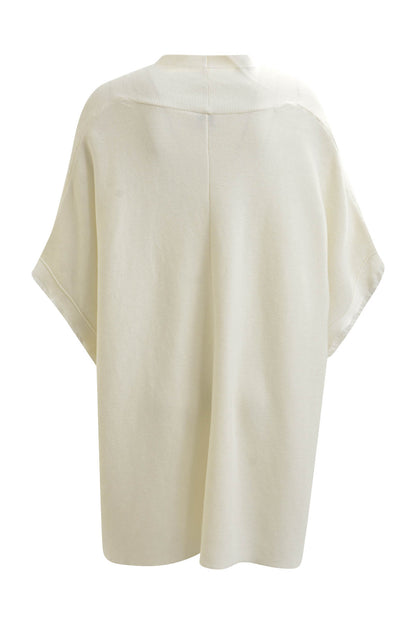 Cape jacket with fringes