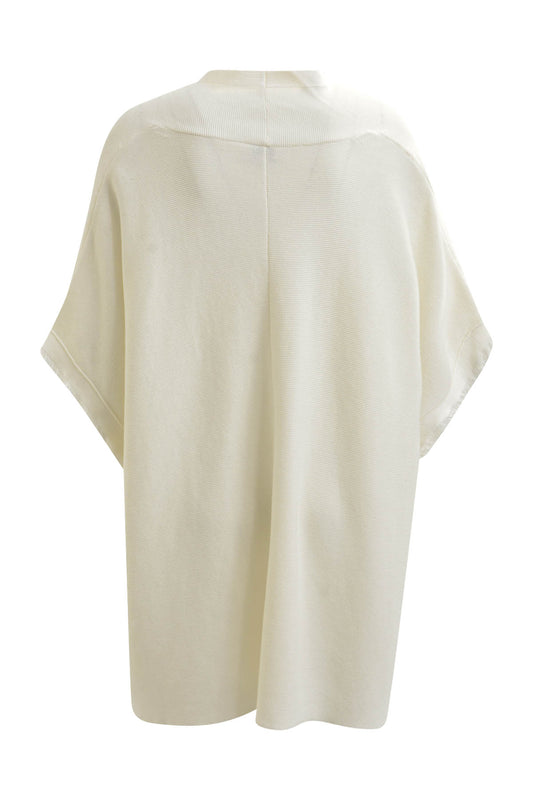 Cape jacket with fringes