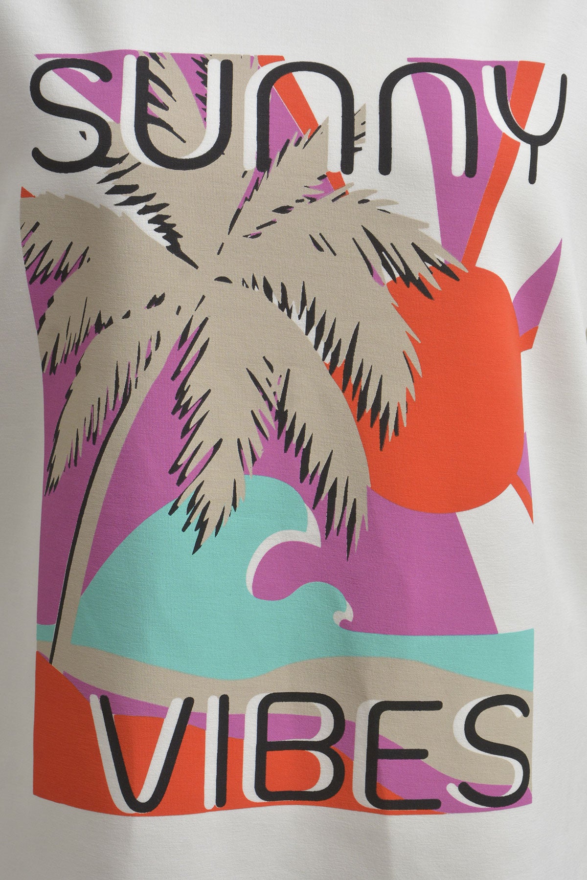 Sweatshirt w roundneck, 1/2 sleeve + sideslits