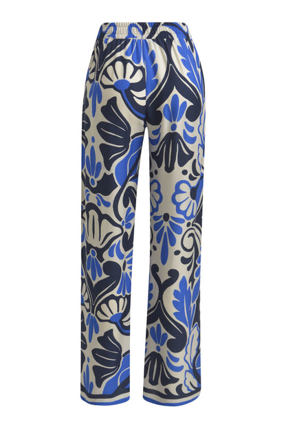 wideleg pants with elastic waist