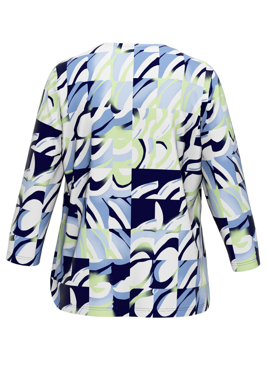 Blusenshirt NOS mit ansprechendem Dessin