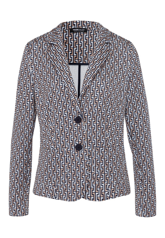 Reversblazer ELEMENTS mit auffälligem Print