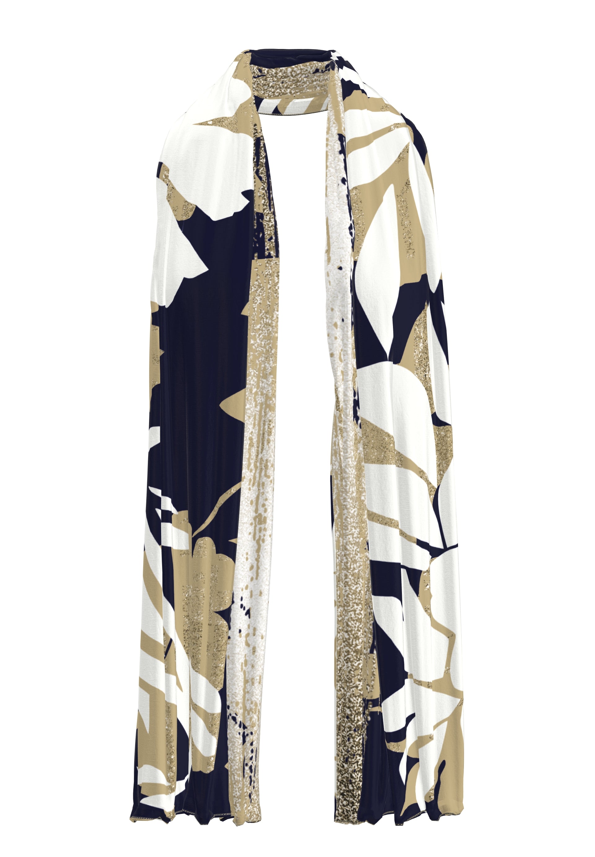 Tuch NEW INSPIRATION mit grafischen Elementen